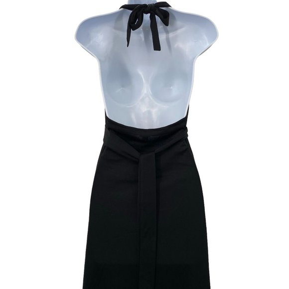 HALTER EVENING DRESS BLACK WOMENS SIZE 12 - Picture 5 of 6